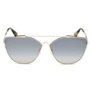 💎✨NEW✨💎NWT Tom Ford Jacquelyn Grey Mirror Cat Eye Sunglasses